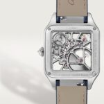 Santos-Dumont skeleton watch equipped with a micro-rotor HPI01631