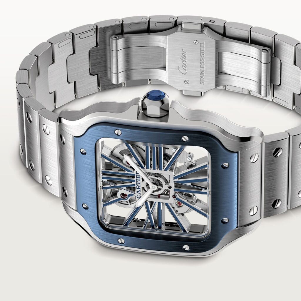 Santos de Cartier skeleton watch WHSA0026