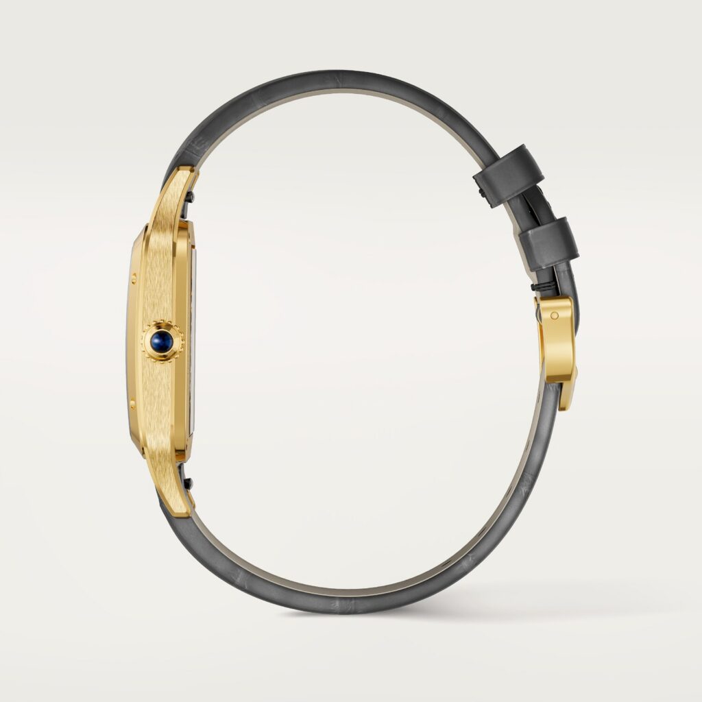 Santos-Dumont skeleton watch equipped with a micro-rotor WHSA0043