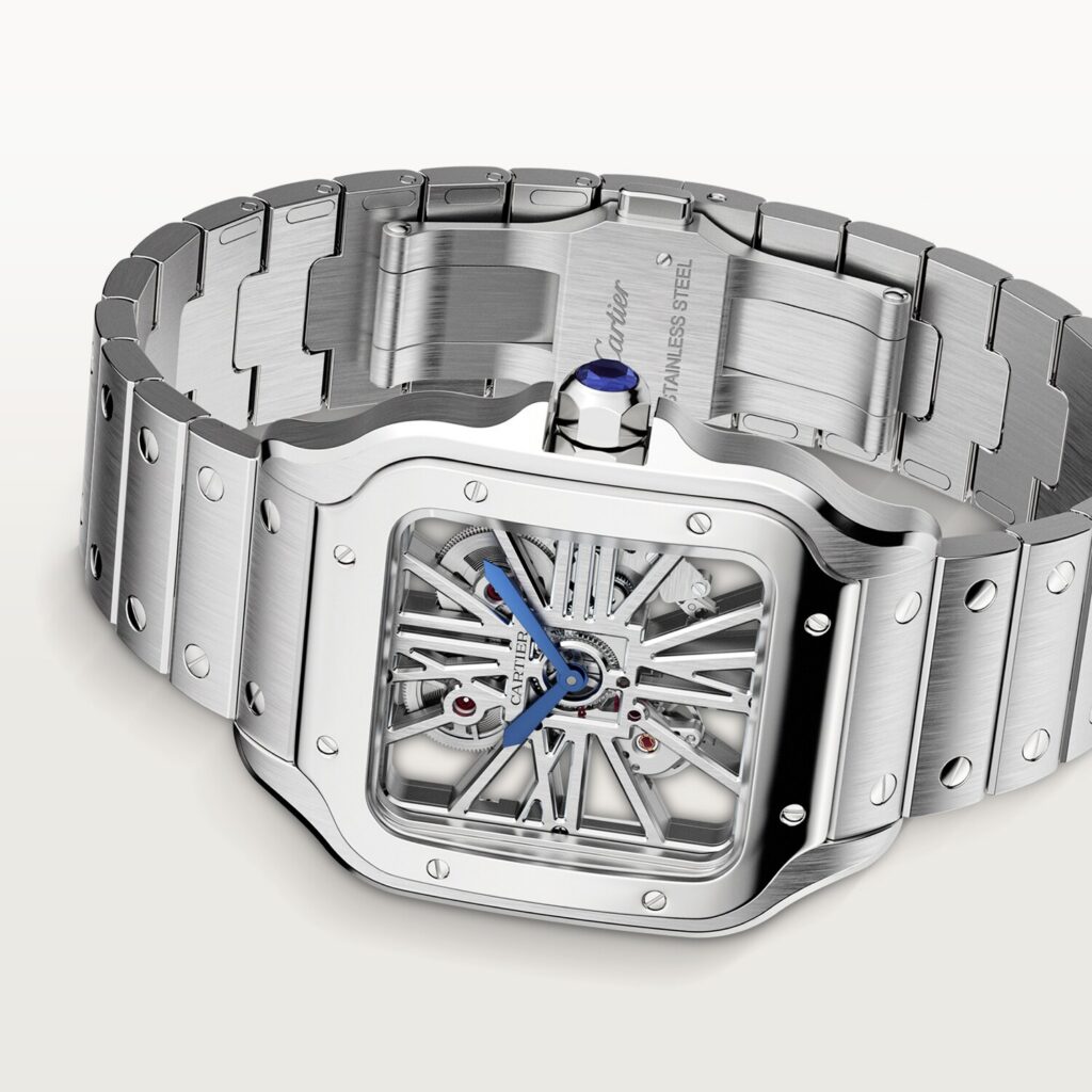 Santos de Cartier skeleton watch WHSA0015