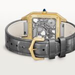 Santos-Dumont skeleton watch equipped with a micro-rotor WHSA0043