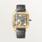 Santos-Dumont skeleton watch equipped with a micro-rotor WHSA0043