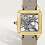 Santos-Dumont skeleton watch equipped with a micro-rotor WHSA0043