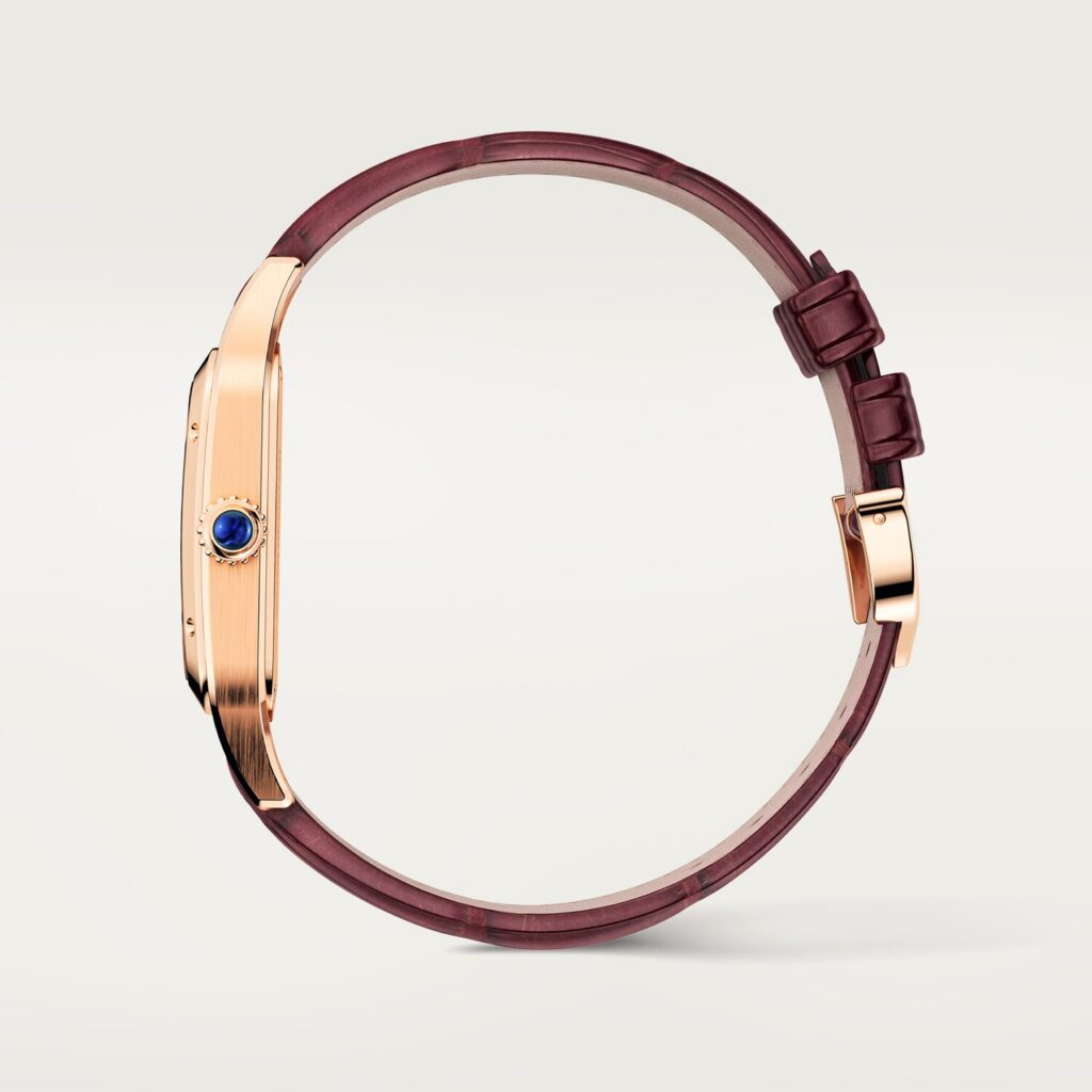 Santos-Dumont skeleton watch equipped with a micro-rotor WHSA0030