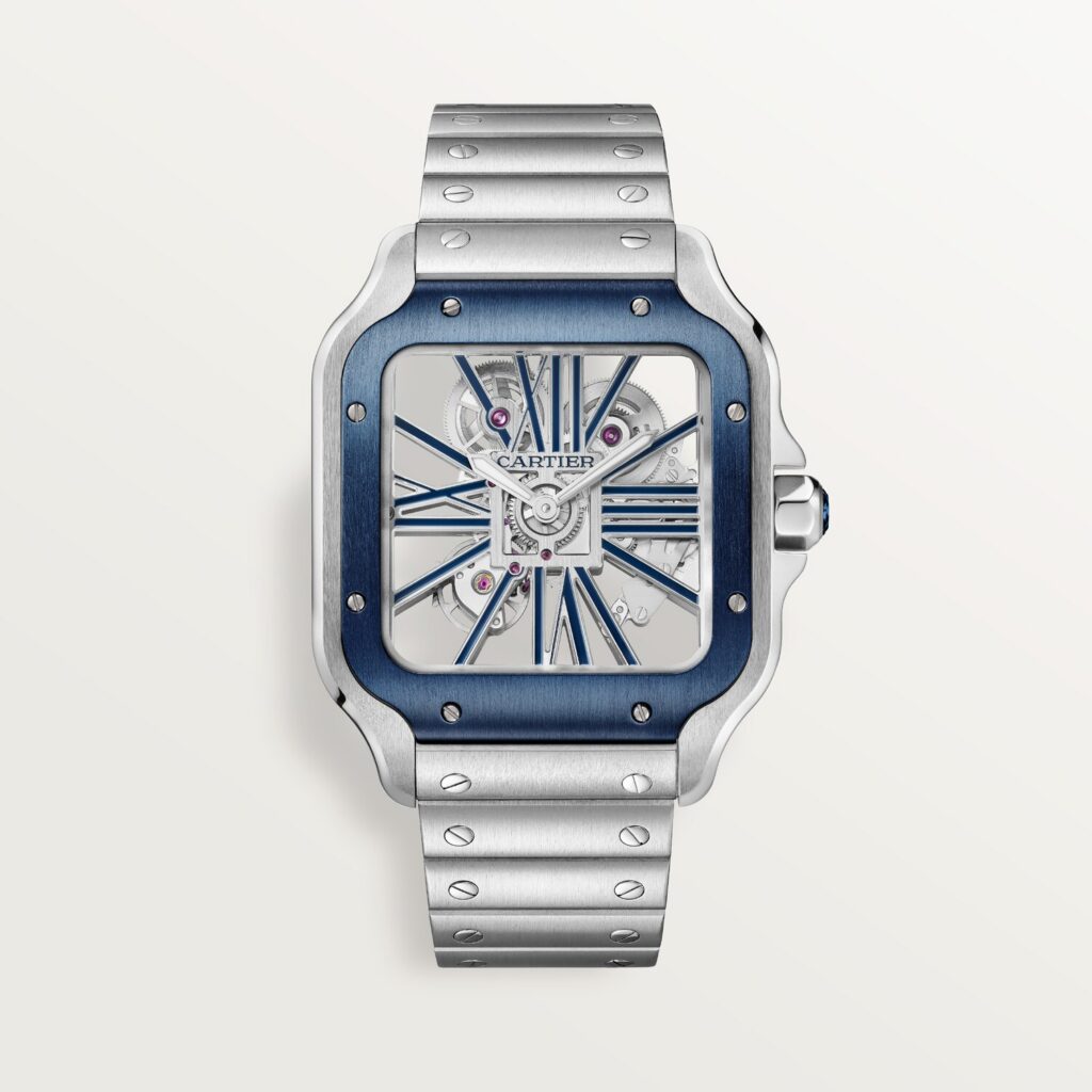 Santos de Cartier skeleton watch WHSA0026