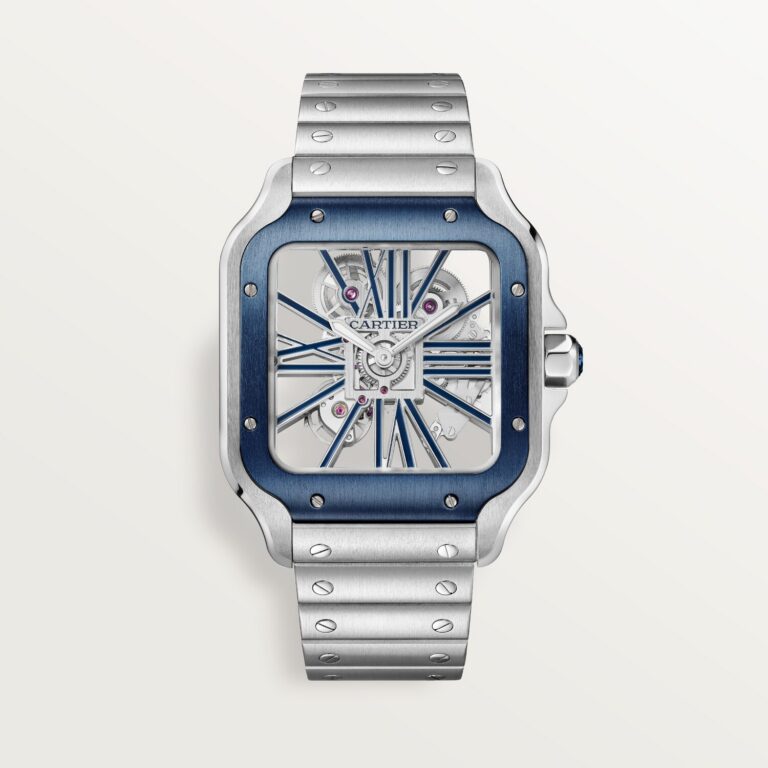 Santos de Cartier skeleton watch WHSA0026