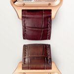 Santos-Dumont skeleton watch equipped with a micro-rotor WHSA0030