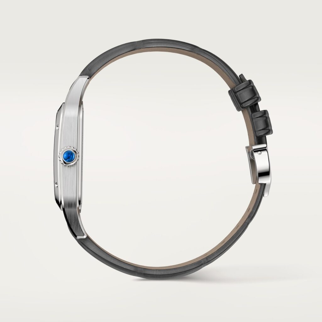 Santos-Dumont skeleton watch equipped with a micro-rotor WHSA0032