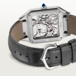 Santos-Dumont skeleton watch equipped with a micro-rotor WHSA0032