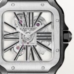 Santos de Cartier skeleton watch WHSA0027