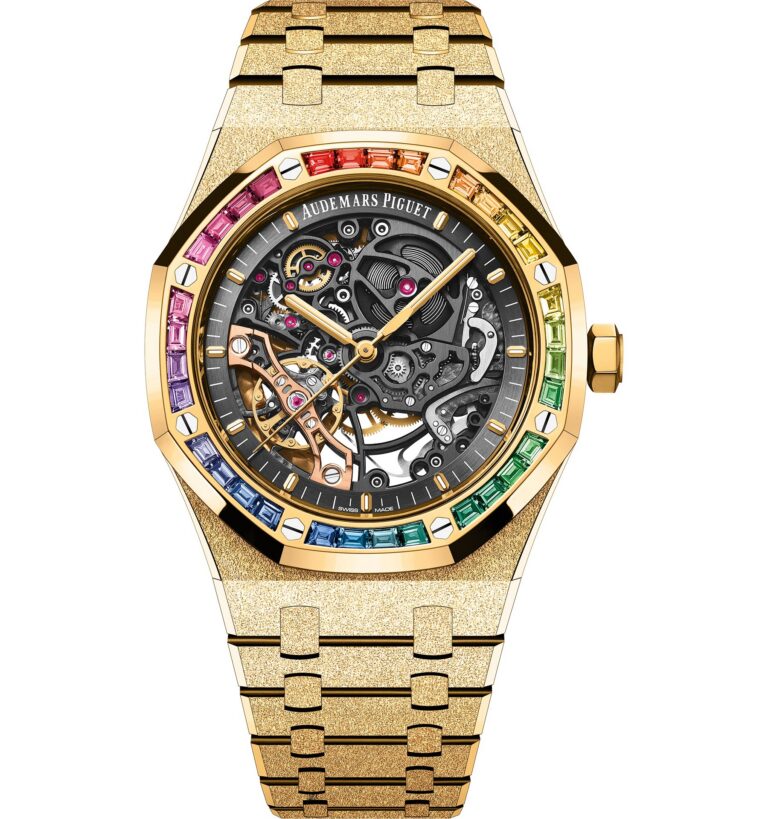 Audemars Piguet Royal Oak Frosted Gold Double Balance Wheel Openworked Ref. 15412BA.YG.1224BA.01-B